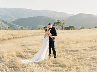 Erin DiAngelis and Andrey Antonov chose Kestrel Park in Santa Ynez, California, for their wedding because the venue is "like an English garden fairyta