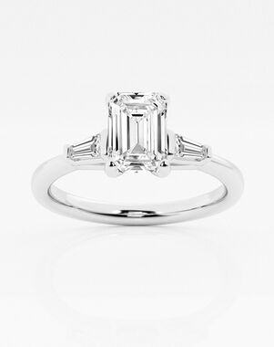 Grown Brilliance Emerald Cut Engagement Ring