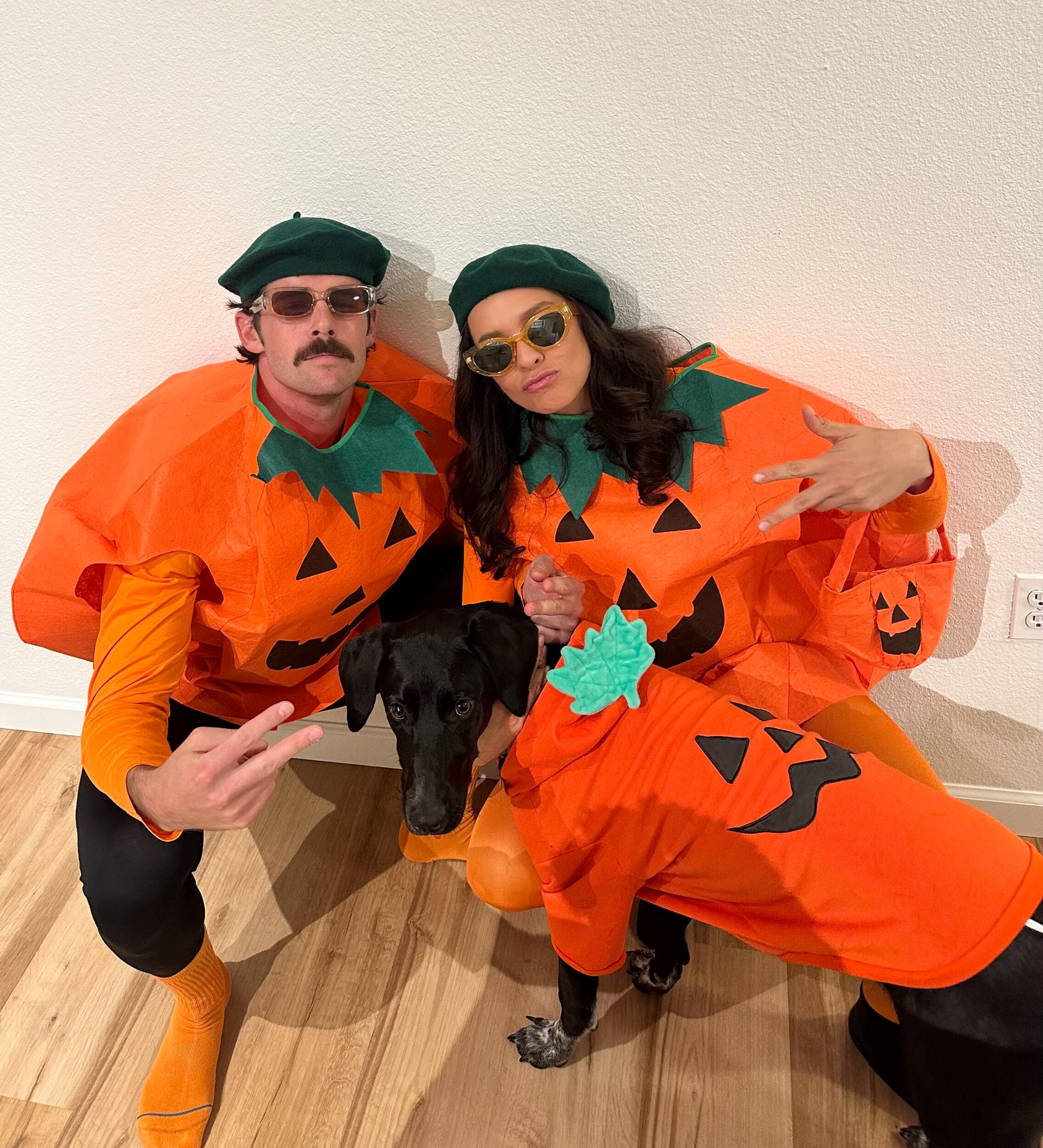 Bre and Duncan adopted their dog, Nelly, through a local prison rehabilitation program.