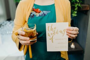 Same-Sex Ceremony Program and a Signature Cocktail