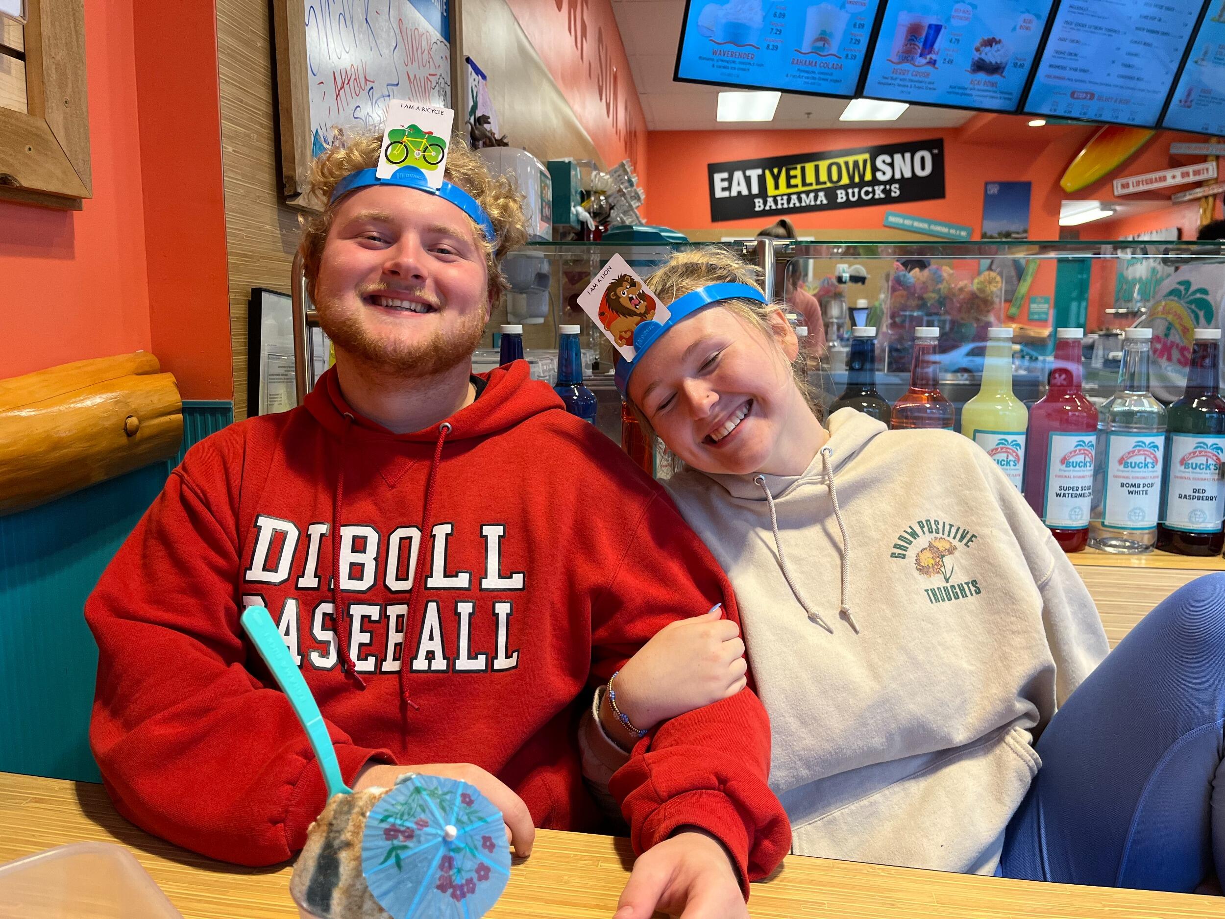 One of our first times hanging out!
A Bahama Bucks date... feat. our camera women Natalia!