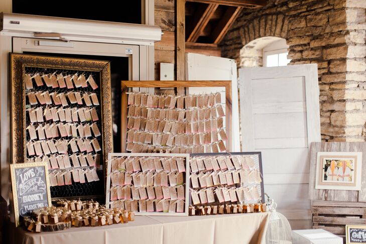 Vintage Frame Escort Card Display