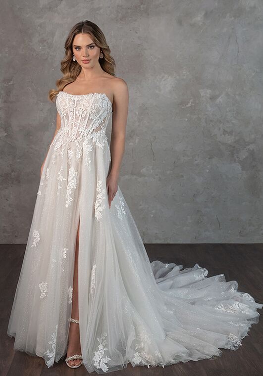 Essense of Australia D4360 A-Line Wedding Dress - 4