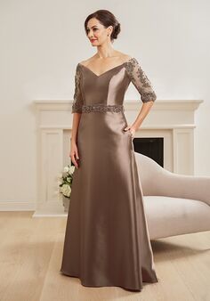 Jade Couture Mother of the Bride by Jasmine K248060 Brown Mother Of The Bride Dress
