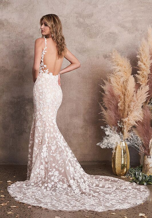 Lillian West 66224 Fit-and-Flare Wedding Dress - 5