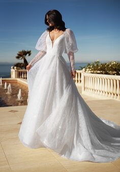 Moonlight Couture H1582 A-Line Wedding Dress