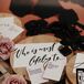 Modern, Edgy Black-and-White Wedding Reception Card Game