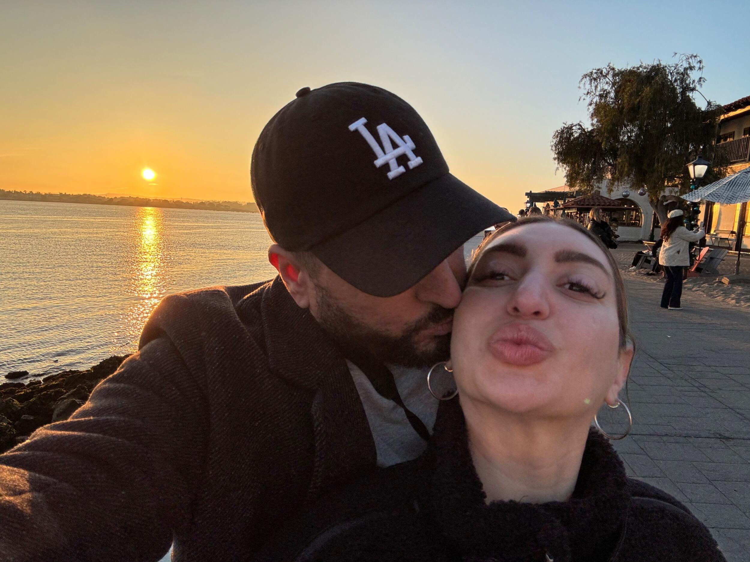Our second trip together—a spontaneous day trip to San Diego.