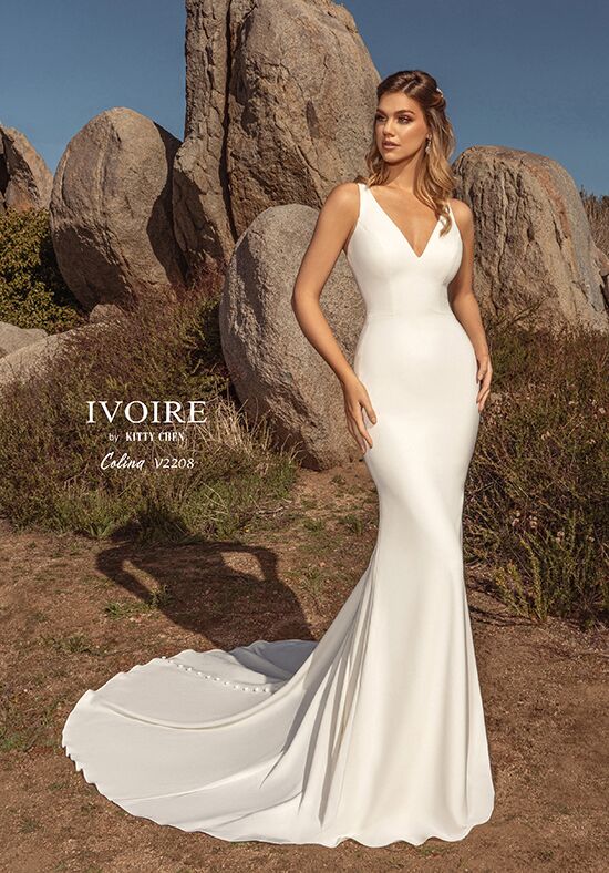 IVOIRE by KITTY CHEN COLINA, V2208 Sheath Wedding Dress - 1