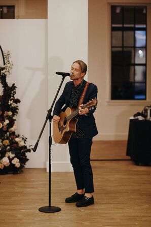 Bryce Avery from The Rocket Summer Performing at Wedding Reception in San Diego, California