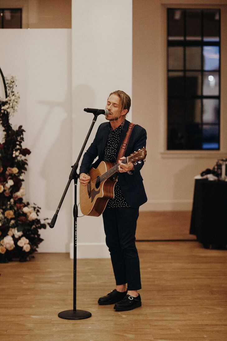 Bryce Avery from The Rocket Summer Performing at Wedding Reception in San Diego, California