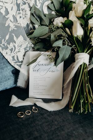 Invitation for Urban Warehouse Wedding in Detroit, Michigan