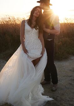 Lillian West 66142 A-Line Wedding Dress