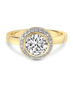Friendly Diamonds Elegant Round, Oval Cut Engagement Ring