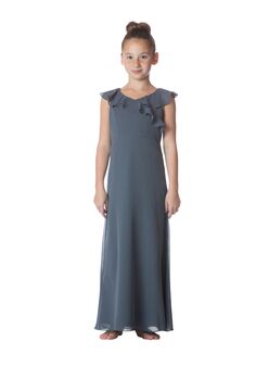 Bari Jay Flower Girls 1753-JR Grey Flower Girl Dress and Ring Bearer Outfit