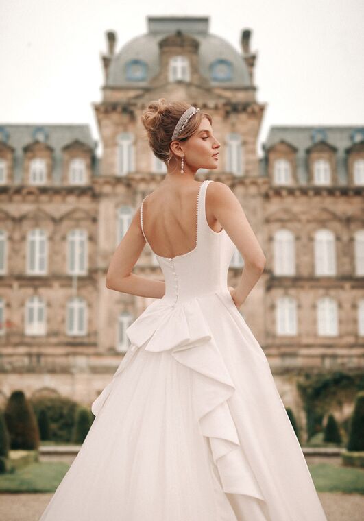 Disney Fairy Tale Weddings Cinderella - D413 Ball Gown Wedding Dress - 5
