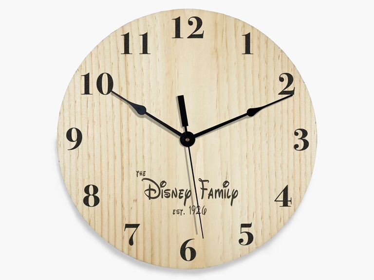 Personalized wooden wall clock