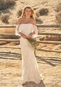 Lillian West 66258 Fit-and-Flare Wedding Dress - thumbnail - 3