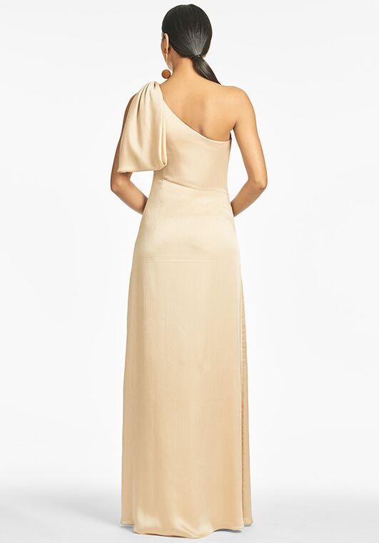 Sachin & Babi Chelsea Gown - Champagne One Shoulder Bridesmaid Dress - 2