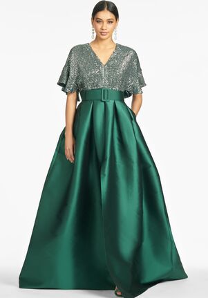 Sachin & Babi Simone Gown - F223G25-320 Green Mother Of The Bride Dress