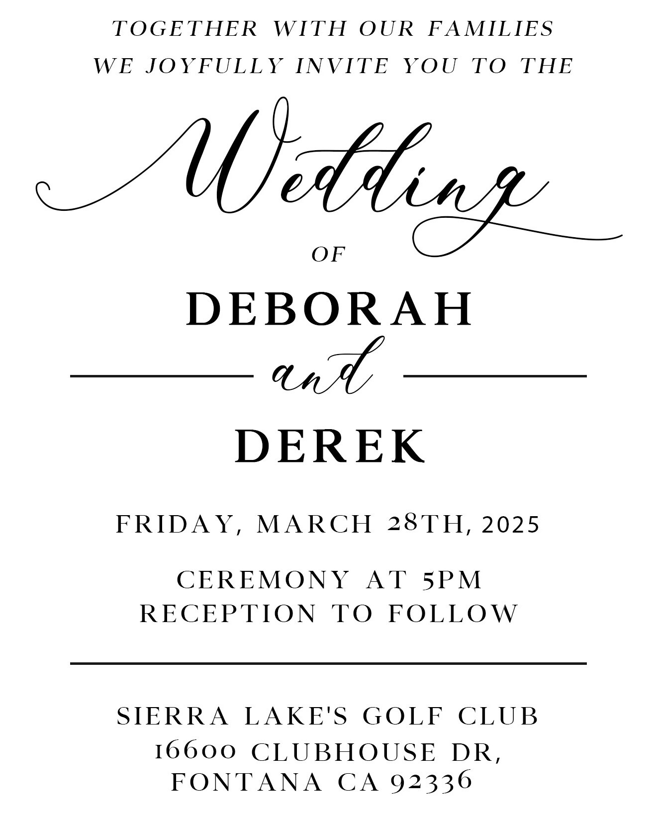 Deborah & Derek Home Page Banner