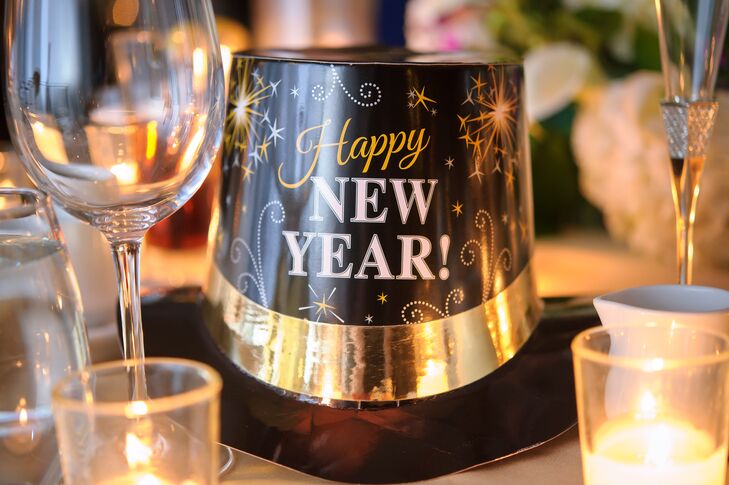 With the New Year just a few hours away, Irina and Richard wanted to capture every moment left of 2014. Each of their 122 guests was encouraged to snap some photos in their photo booth, try on a holiday-inspired hat or grab a noisemaker and join the party. "Our wedding was on New Years, and we really wanted to make it memorable for everyone," Irina says.