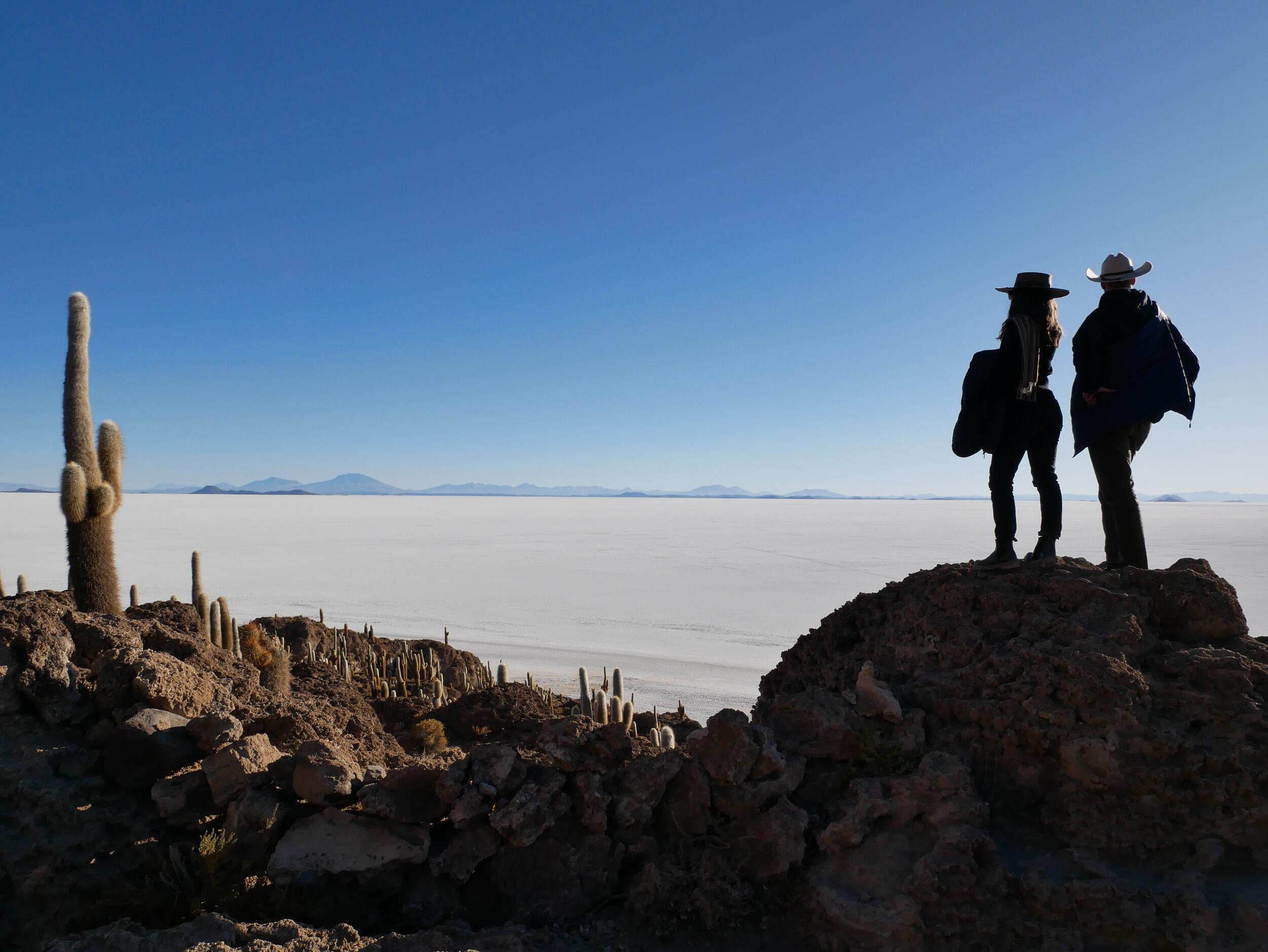 During summer break, Sophia and Jonathan traveled to Bolivia for 3 weeks. Sophia's brother Phillip and now wife were on the trip and got engaged on the salt flats.