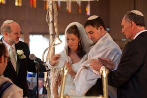 Bride, Groom Jewish Wedding Ceremony