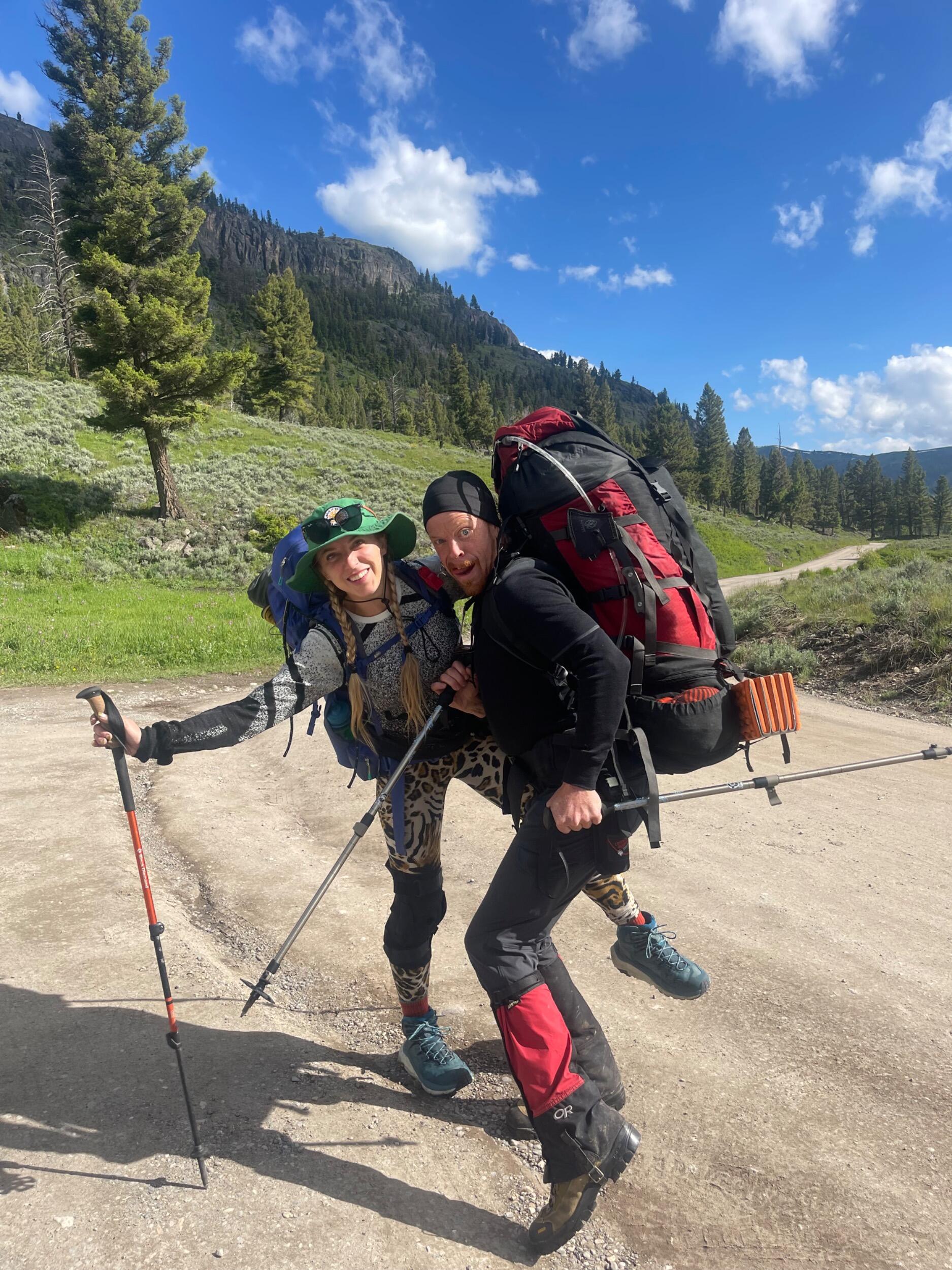 Our second ever backpacking trip in Yellowstone when we almost got eaten by a bear, probably. We traveled with some close friends who are among the many few who have greatly contributed to the health of our relationship, directly and indirectly ❤️ 