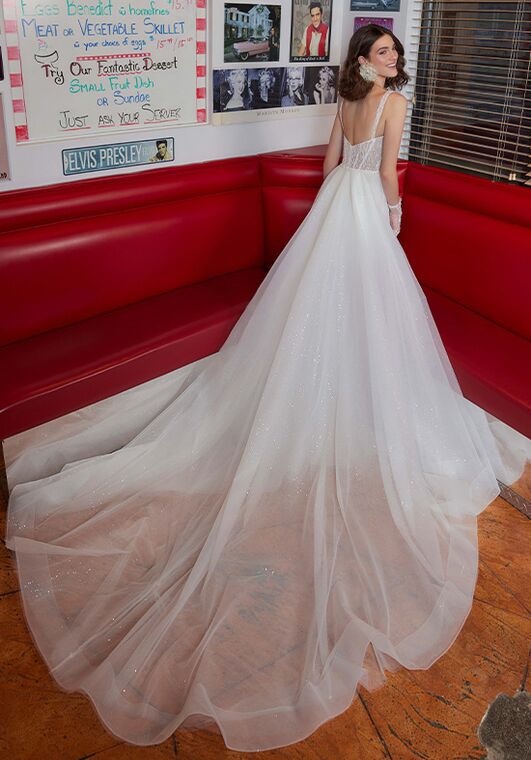 Angela & Alison Berry AA2342 Sheath Wedding Dress - 4