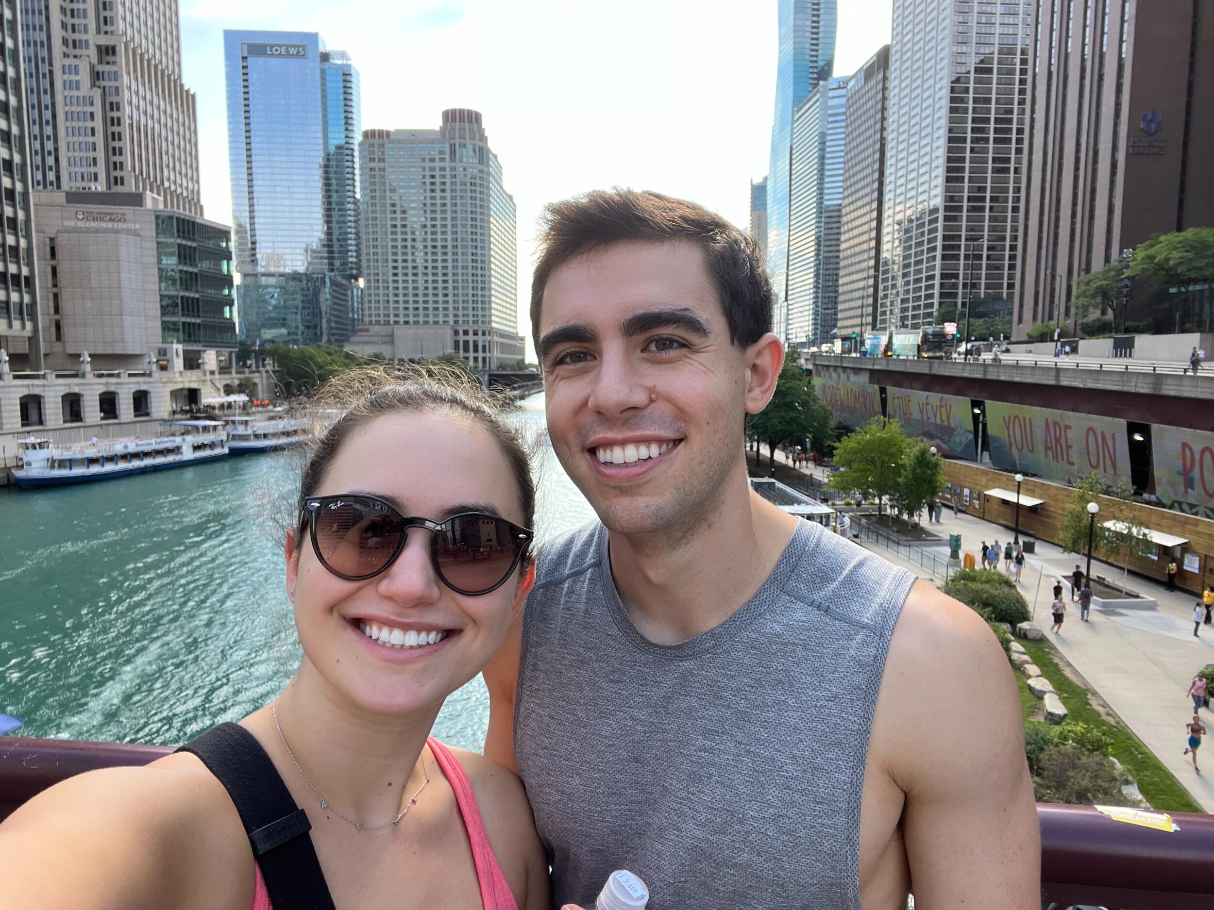 Starting a new beginning together in Chicago. This pic is from the first few weeks after moving.