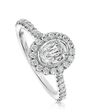 Christopher Designs Elegant Oval Cut Engagement Ring - thumbnail - 1