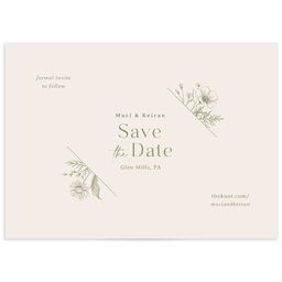 Vintage Save the Date Postcard by Vera Wang