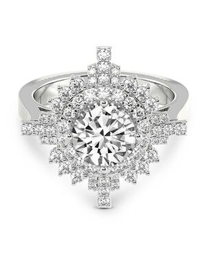 Friendly Diamonds Glamorous Round Cut Engagement Ring