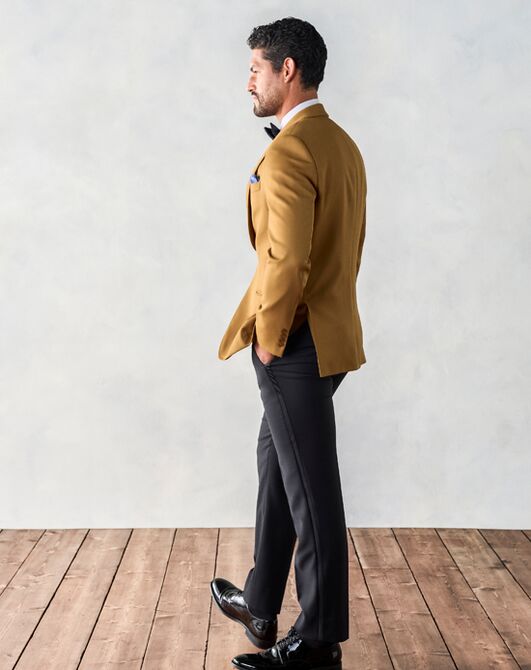 The Black Tux Marigold Shawl Jacket Tuxedo Gold Tuxedo - 7