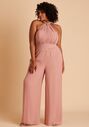 Birdy Grey Gigi Convertible Jumpsuit in Chiffon Dusty Rose Sweetheart Bridesmaid Dress - thumbnail - 4