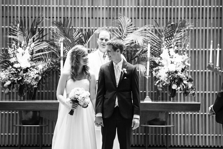 The ceremony was officiated by a pastor Katelyn has known since she was 8 years old. "It was really special to have someone so close marry us," she says.