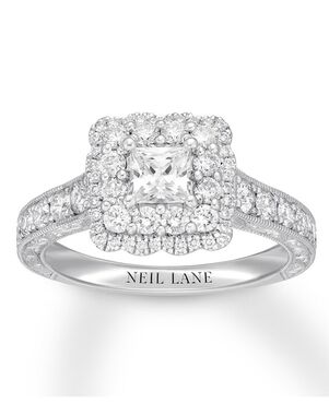 Kay Jewelers Vintage Princess Cut Engagement Ring