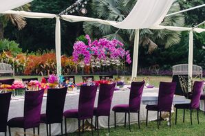 Purple Reception Chairs