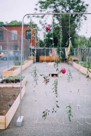 Clothespin and Carnation Ceremony Garland
