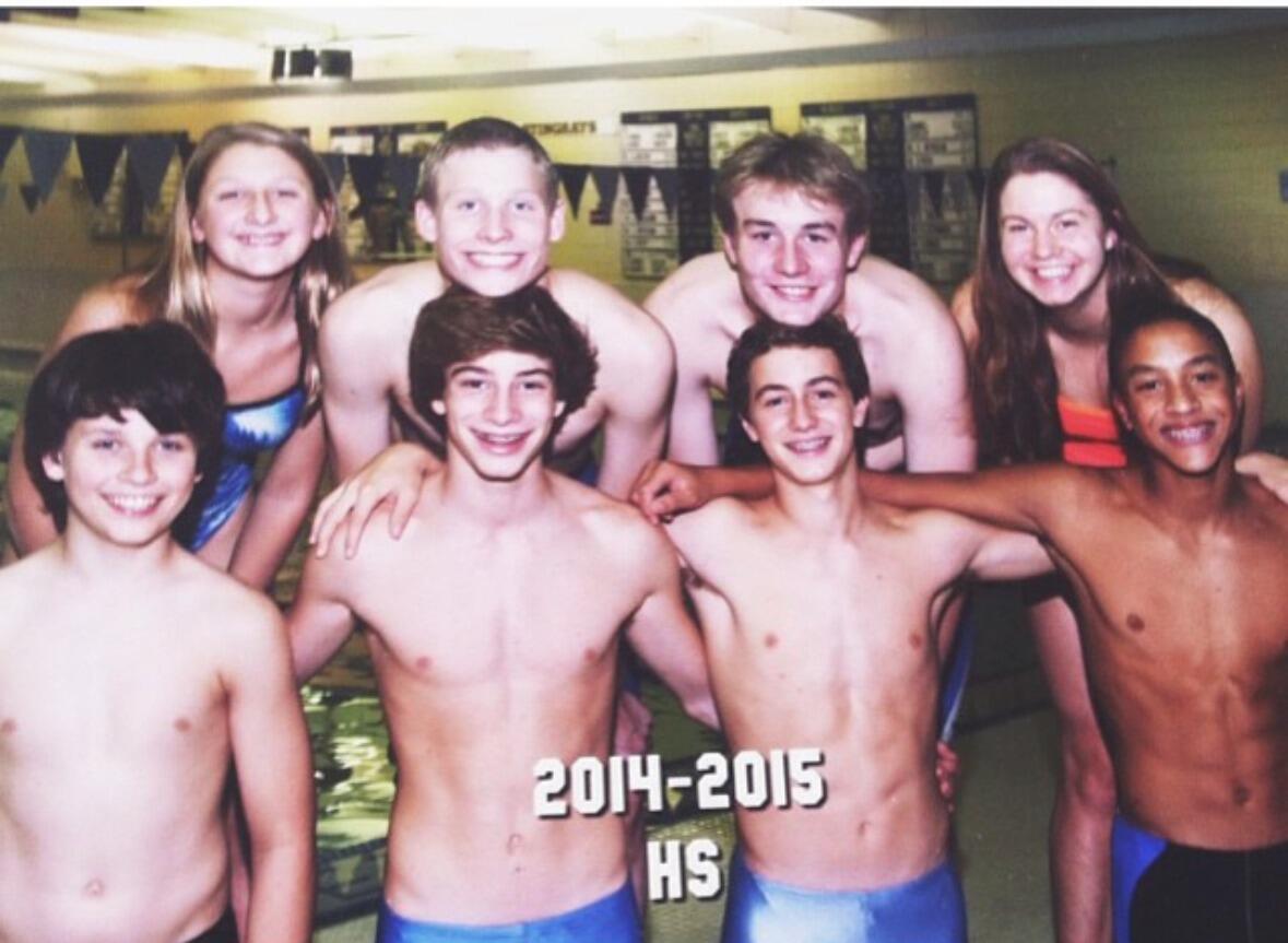 We both enjoy competing in swimming year-round through the YMCA Stingrays