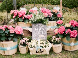 Rustic Outdoor Wedding Reception