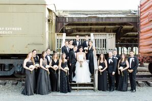 ross black dress Strapless Black Chiffon Long Bridesmaid Dress with Slit – FancyVestido