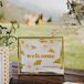 Printed Welcome Sign in Gold Frame
