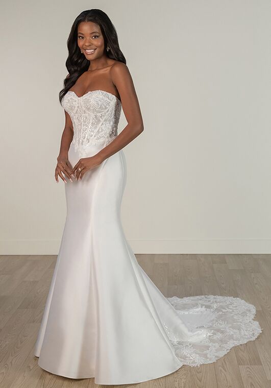 Stella York SY8163 Fit-and-Flare Wedding Dress - 4