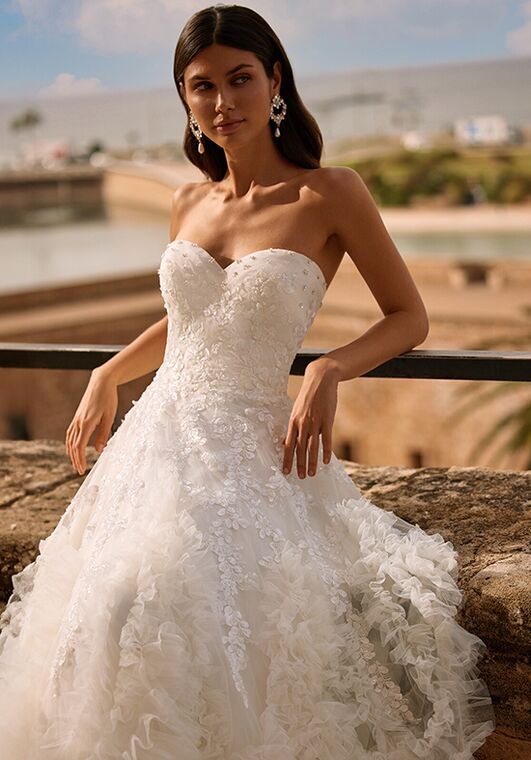 Moonlight Couture H1570 A-Line Wedding Dress - 3