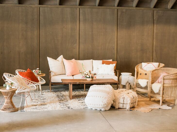Bohemian Decor at Wedding at Greengate Ranch & Vineyard in San Luis Obispo, California