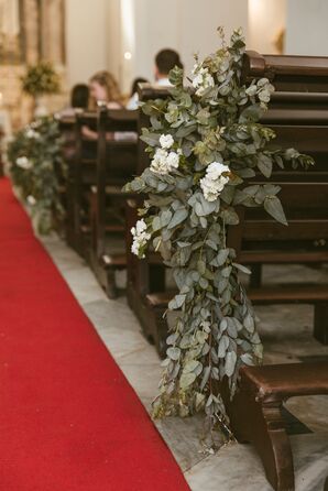 Eucalyptus Aisle Arrangements