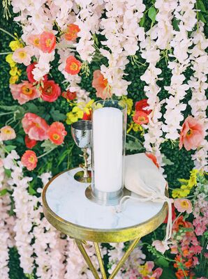 Kiddush Cup and Glass for Jewish Wedding Ceremony at The Vinoy Renaissance in St. Petersburg, Florida