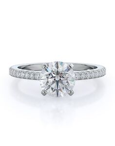 With Clarity Classic Princess, Asscher, Cushion, Emerald, Heart, Marquise, Pear, Radiant, Round, Oval Cut Engagement Ring